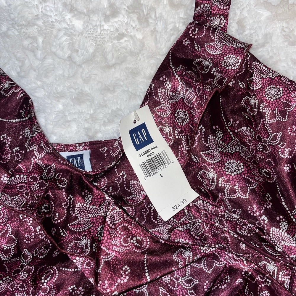 Y2K Vintage GAP Wrap Style Blouse Size Large - Picture 4 of 6